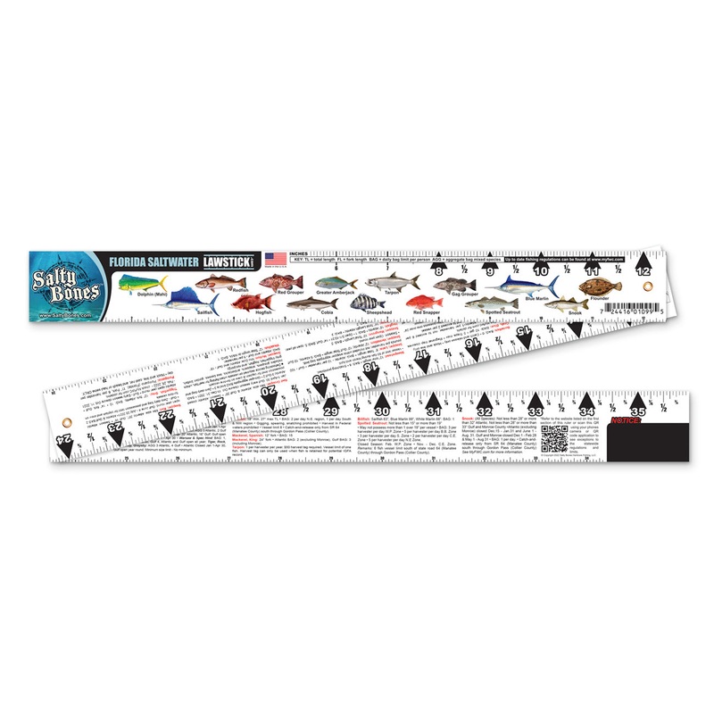 Salty Bones Florida Folding Fishing Ruler