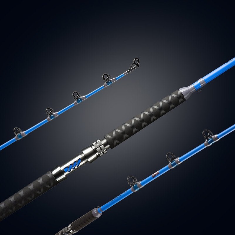 7'6" Catch the Fever Blue Hellcat Casting Rod