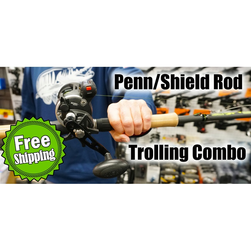 Musky Shop Shield Rod & Penn Rival Reel Trolling Combo