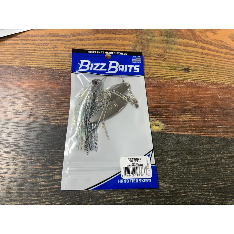 Bizz Baits Dbl Willow 1/2 oz. Electric Blue