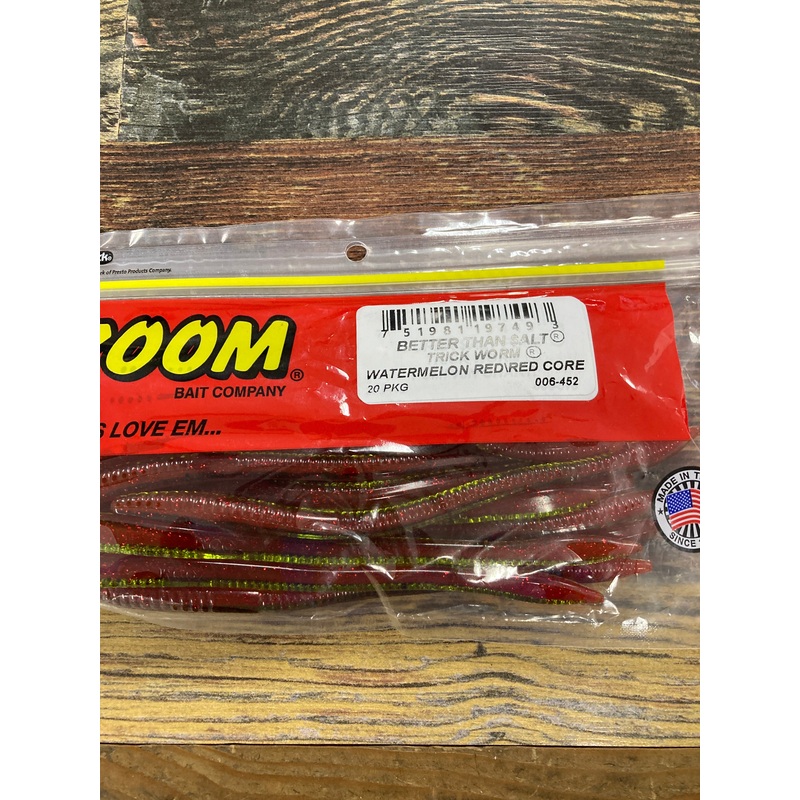 Zoom Trick Worm Watermelon Red Core