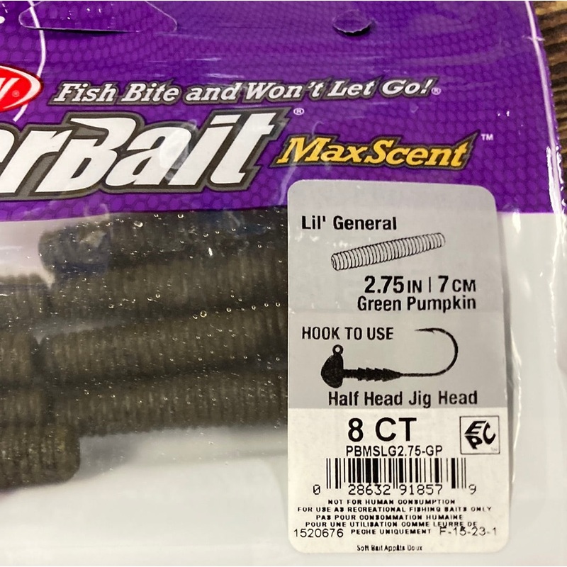 Berkley Lil General 2.75" Green Pumpkin