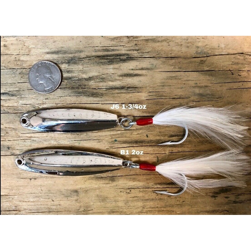 "Charlie Graves Lures"  Combo Pack: 1) J6 1-3/4oz  1) B1 2oz