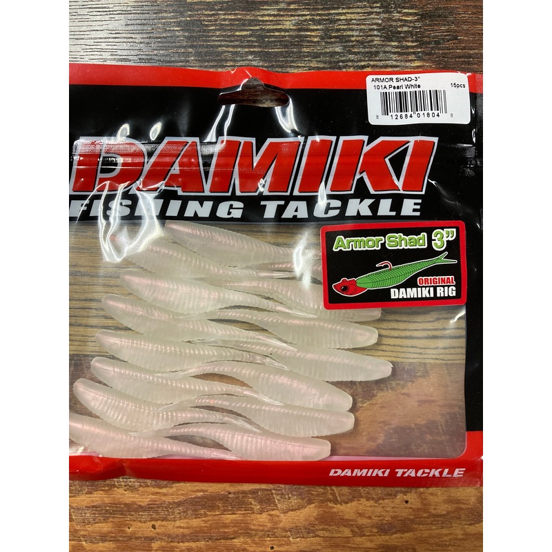 Damiki Armor Shad 3 Pearl White
