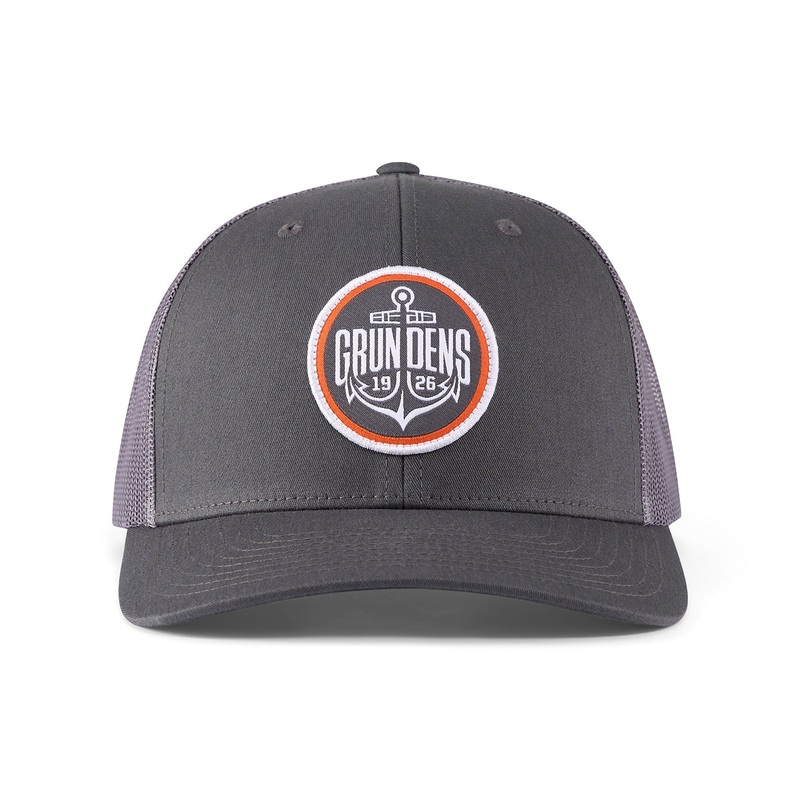 Grundens Logo Anchor Trucker Hat