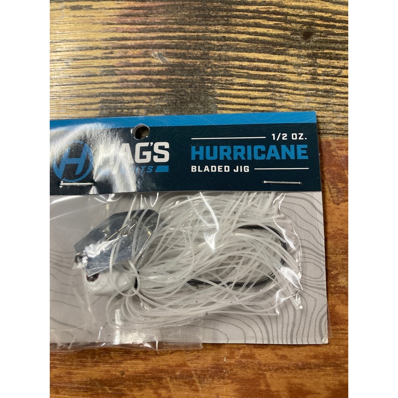 HAGS Hurricane Bladed Jig 1/2 oz White