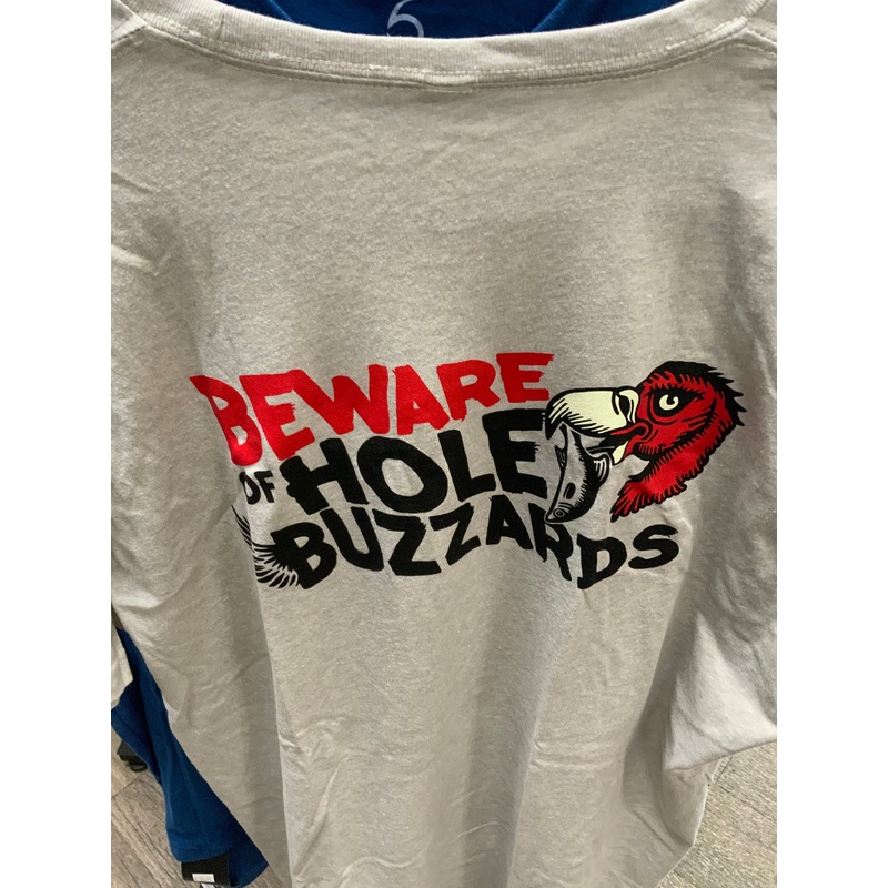 HOLE BUZZARD TEE SHIRT 3X STONE GREY