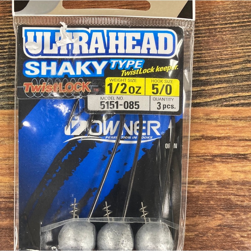 Owner Ultra Shaky JIg Head 1/2 oz. 5/0 Raw