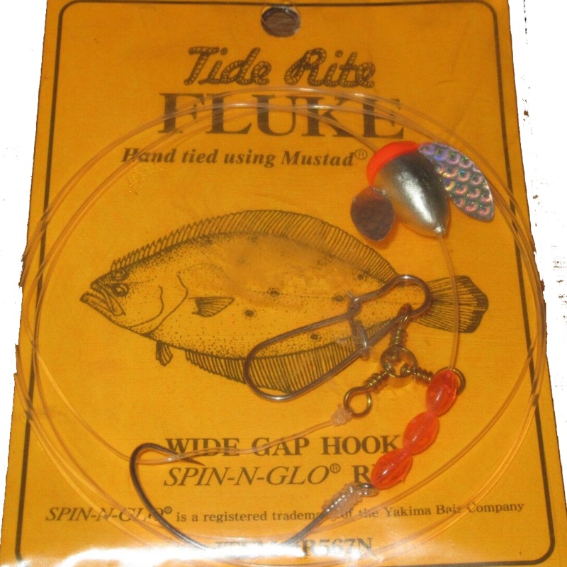 Tide Rite R567 Wide Gap Hook Spin-N-Glow Fluke Rig