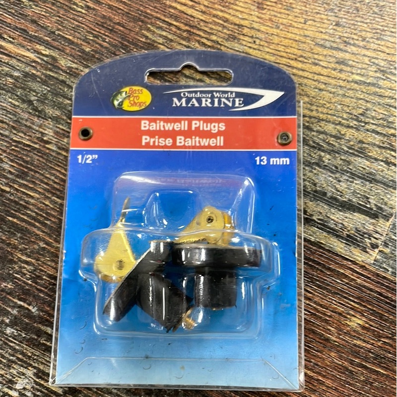 Bass Pro Baitwell Plugs 1/2"
