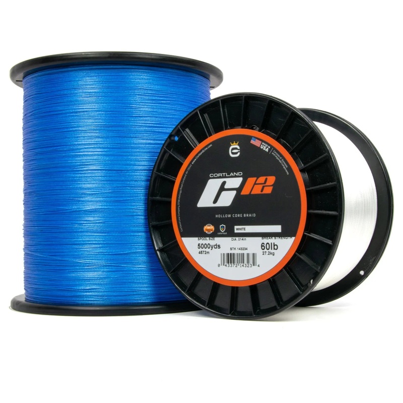 Cortland C12 Hollow-Core Super Braid Fishing Line (500 yd Spools)