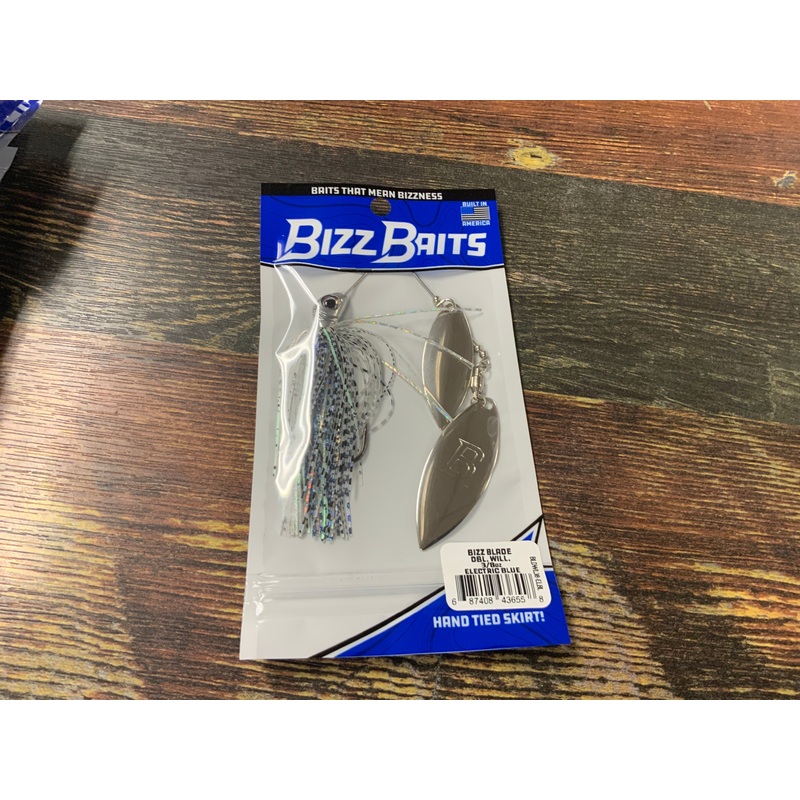 Bizz Baits Dbl Willow 3/8 oz. Electric Blue