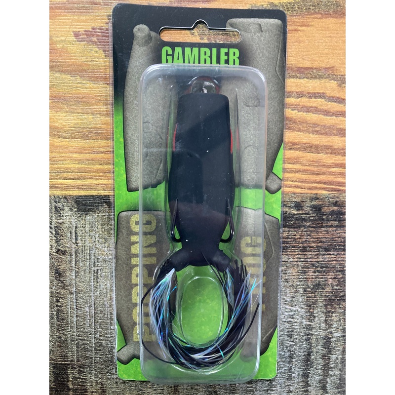 Gambler Popping Frog 7/16 oz. Black