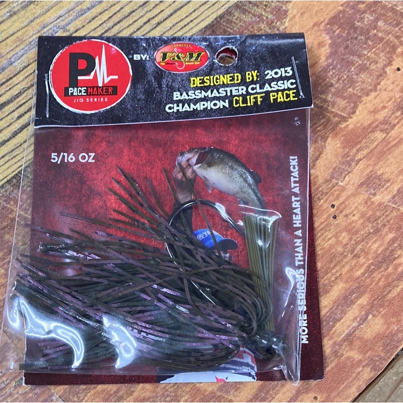 V&M Skipping jig 5/16 oz. Green Pumpkin Purple Haze