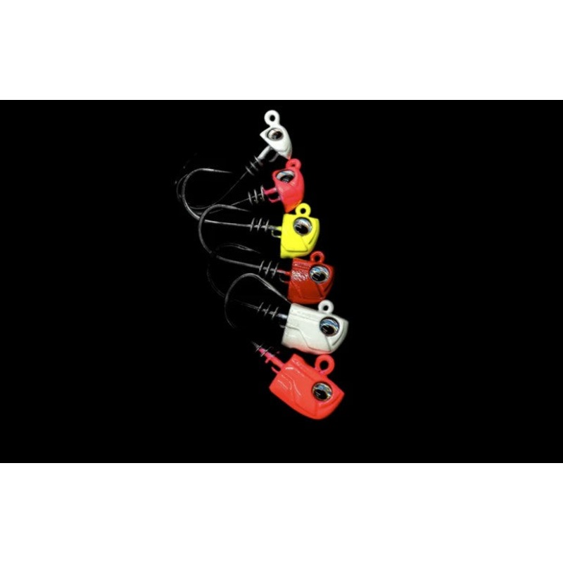 NLBN - No Live Bait Needed Hot Heads Screw Lock Jig Heads for 3" Paddle Tails