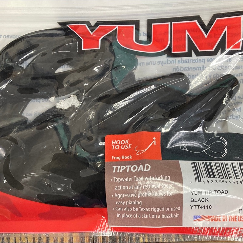 Yum Tip Toad - Black