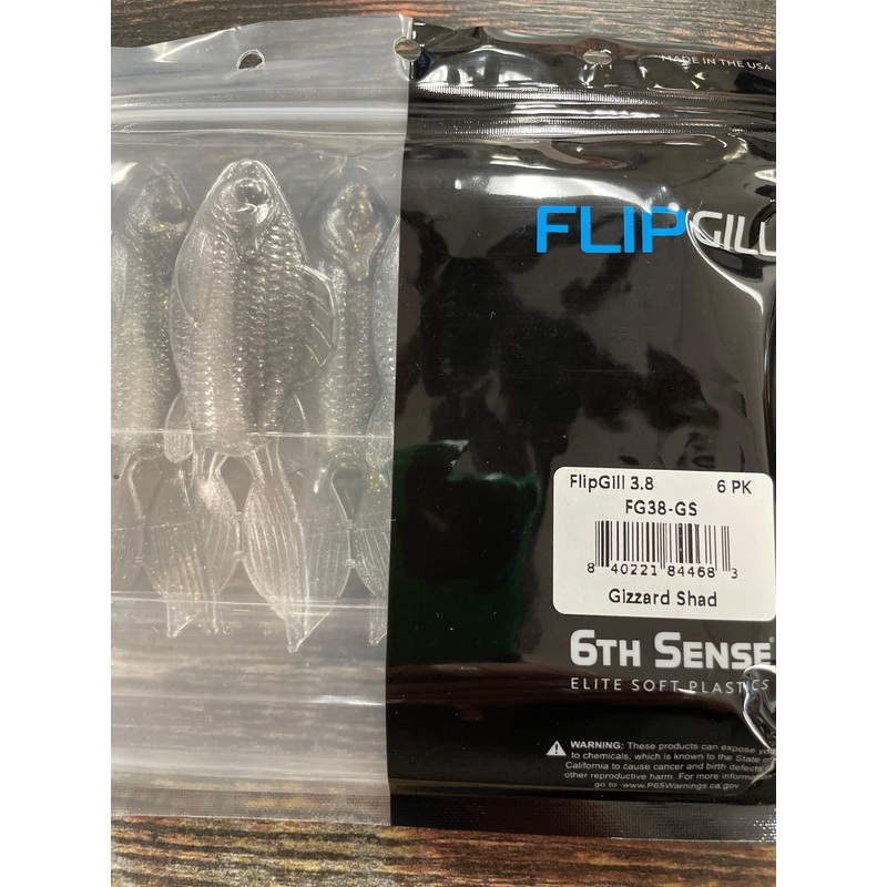 6th Sense Flip Gill 3.8 Gizzard Shad