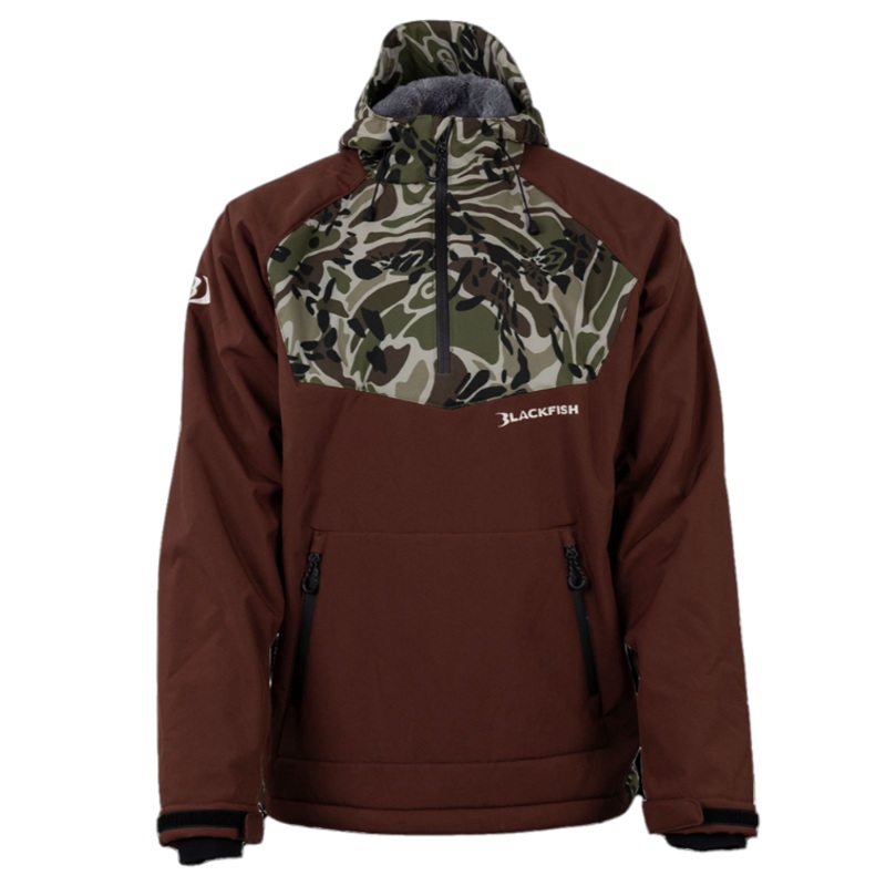 Blackfish Gale Softshell Pullover - Brown/Prym1 OS Woods -