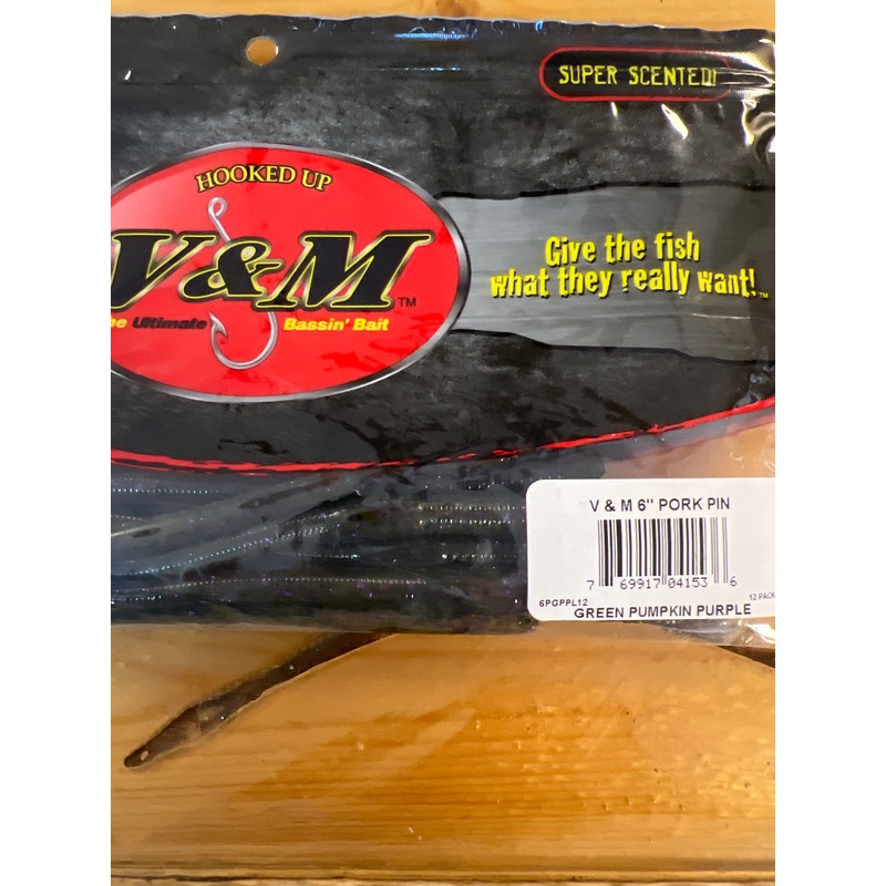V&M Pork Pin 6 Green Pumpkin Purple