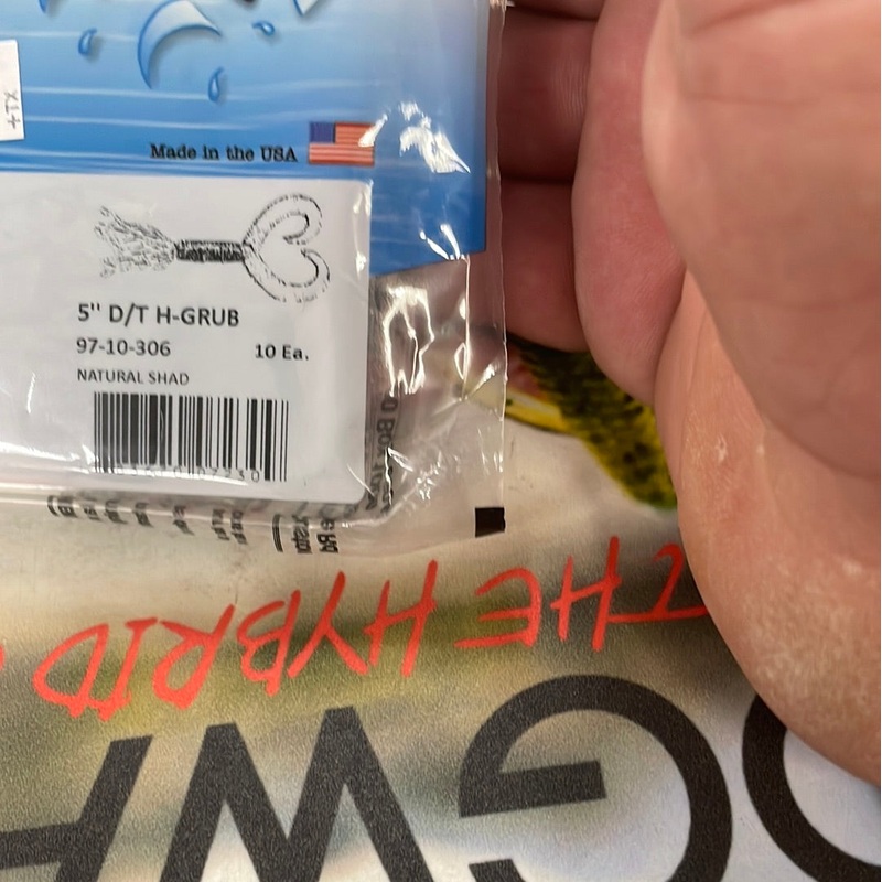 Yamamoto 5  DT H-Grub Natural Shad