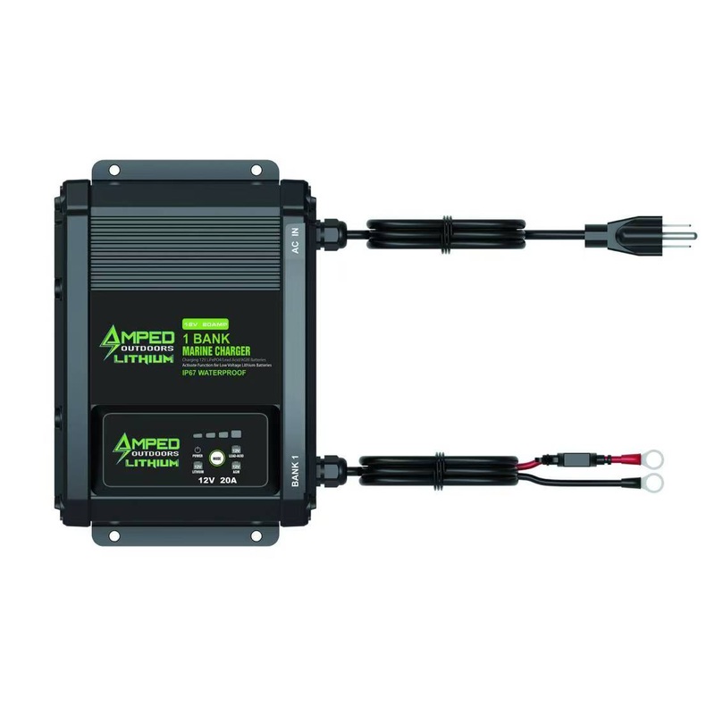 Amped Outdoors 1 Bank 20A 12V On-Board Battery Charger