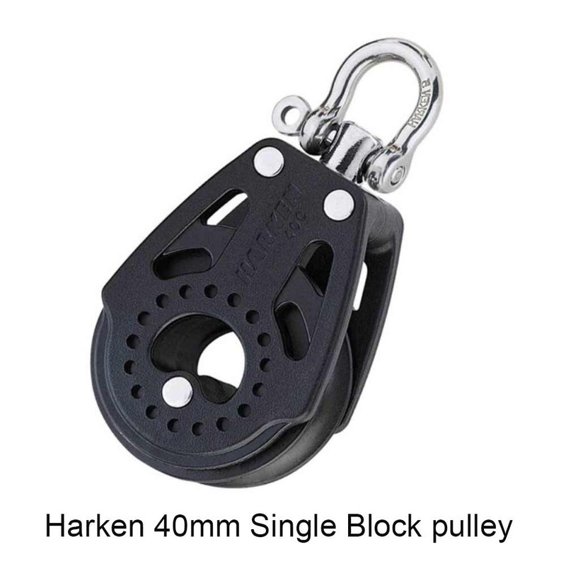 Harken 40mm Single Block Swivel Pulley