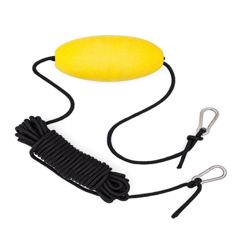 BLUEWING Buoy Ball Float Leash with Stainless Steel Clips