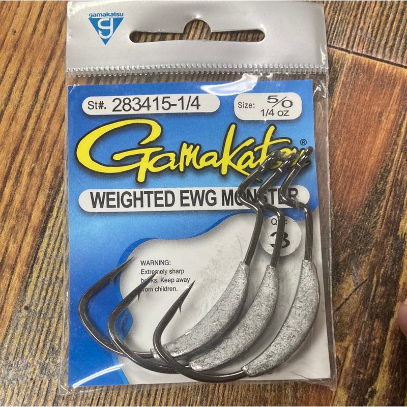 Gamakatsu Weighted EWG Monster 1/4 oz. 5/0