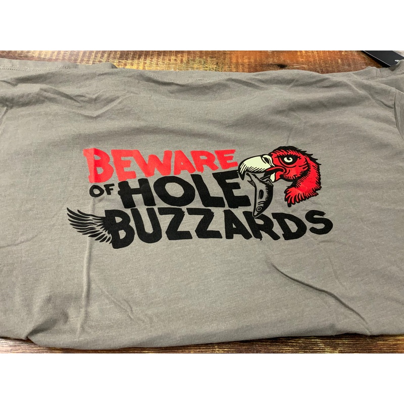 HOLE BUZZARD T SHIRT STONE GREY