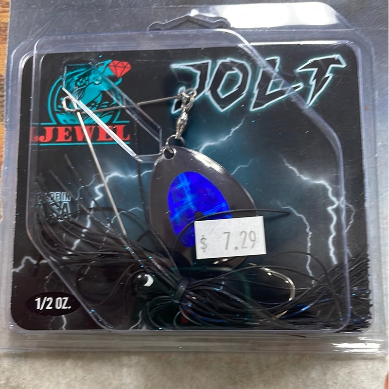 Jewel Jolt Spinnerbait 1/2 oz Blk/Blue