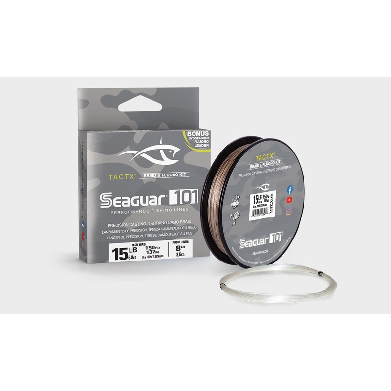 Seaguar101 TactX Braid with Fluorocarbon Leader