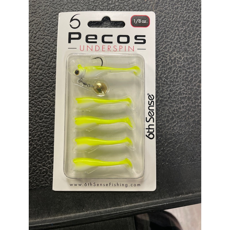 6th Sense Pecos Underspin 1/8 oz. Chartreuse Minnow