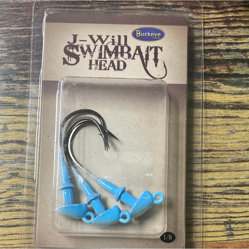 J-Will Swim Bait Head 1/8 oz Glimmer Shad
