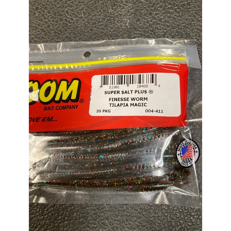 Zoom Finesse Worm Talapia Magic