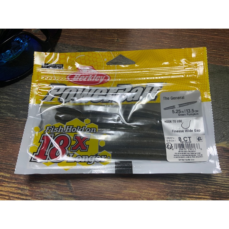 Berkley The General 5.25" Green Pumpkin