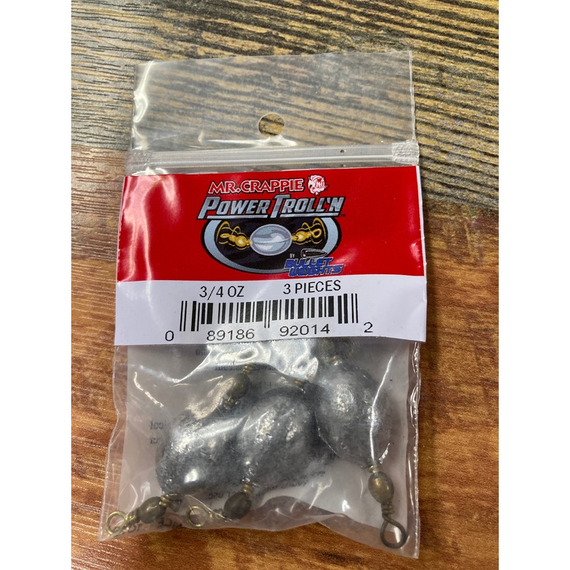Mr Crappie Power Trollin 3/4 oz. Weight