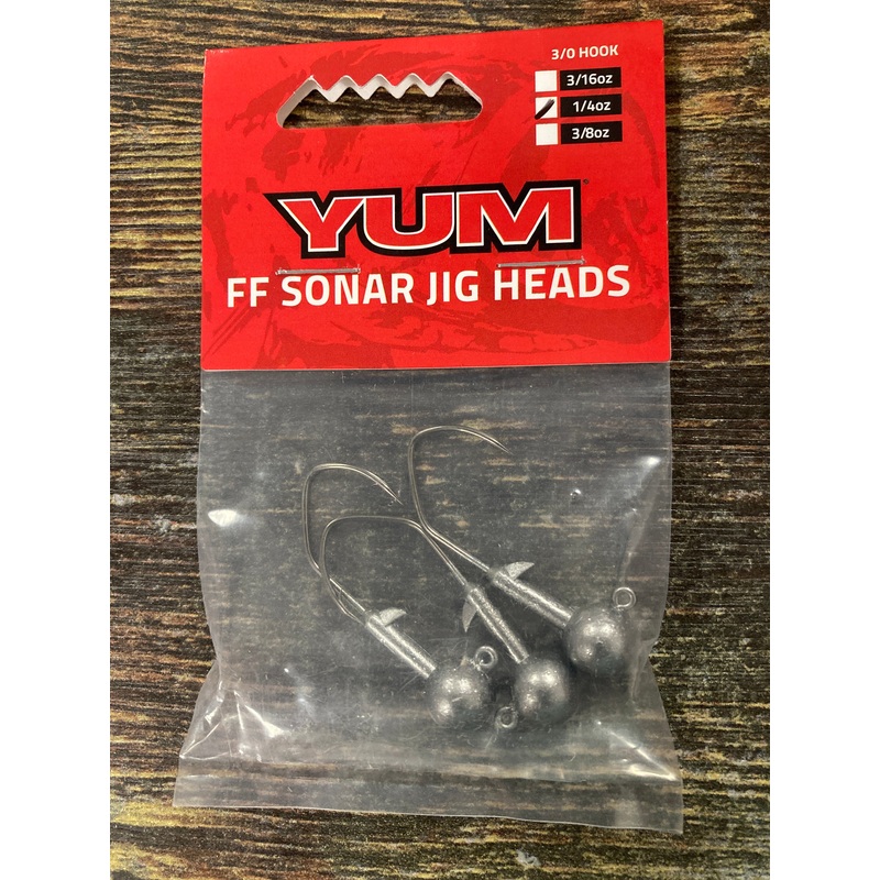 Yum FF Sonar Jig 1/4 oz. 3/0 Smoke
