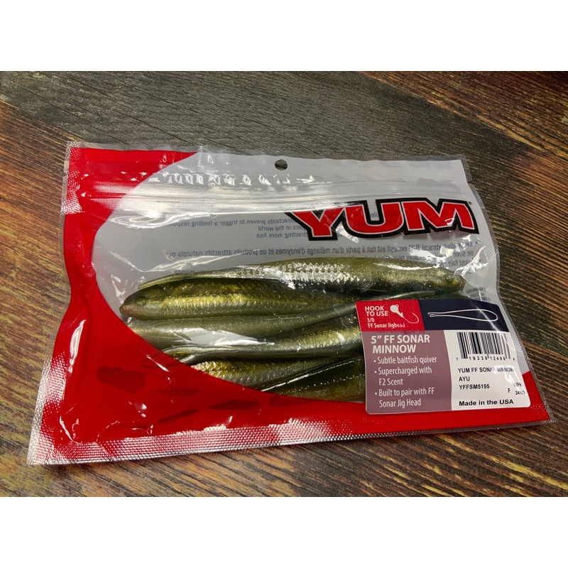 Yum FF Sonar Minnow 5" Ayu
