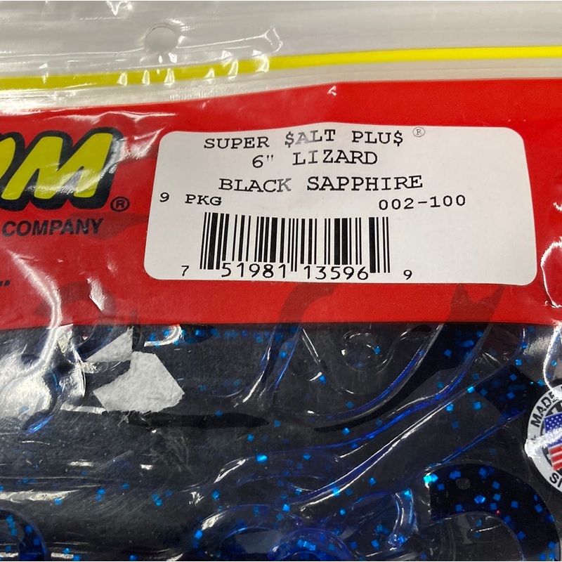 Zoom 6 Lizard - Black Sapphire