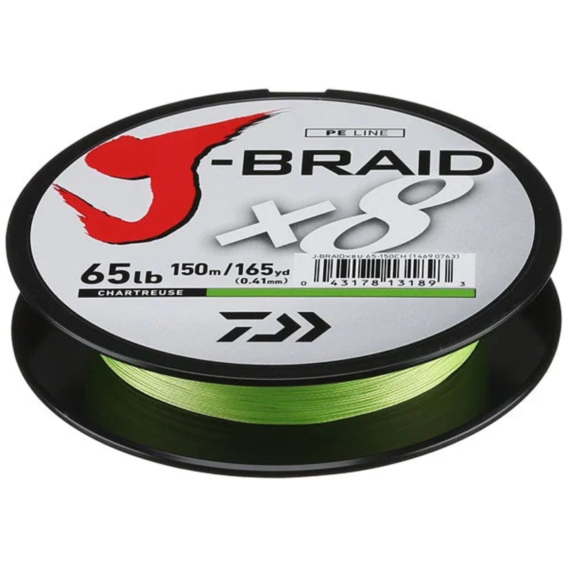 DAIWA J-BRAID X8 CHARTREUSE