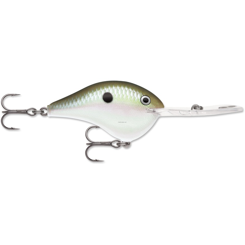Rapala DT Metal 20 Floating-Diving, Green Gizzard Shad, 2-3/4", 7/8oz