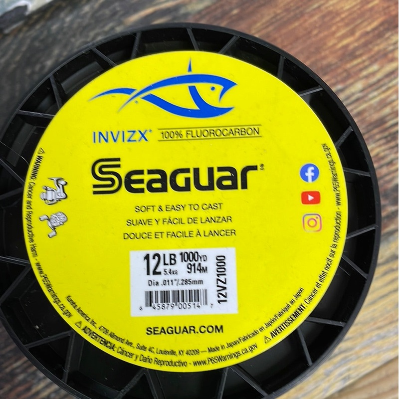 Seaguar Invizx Fluoro 12lb. 1000 yds
