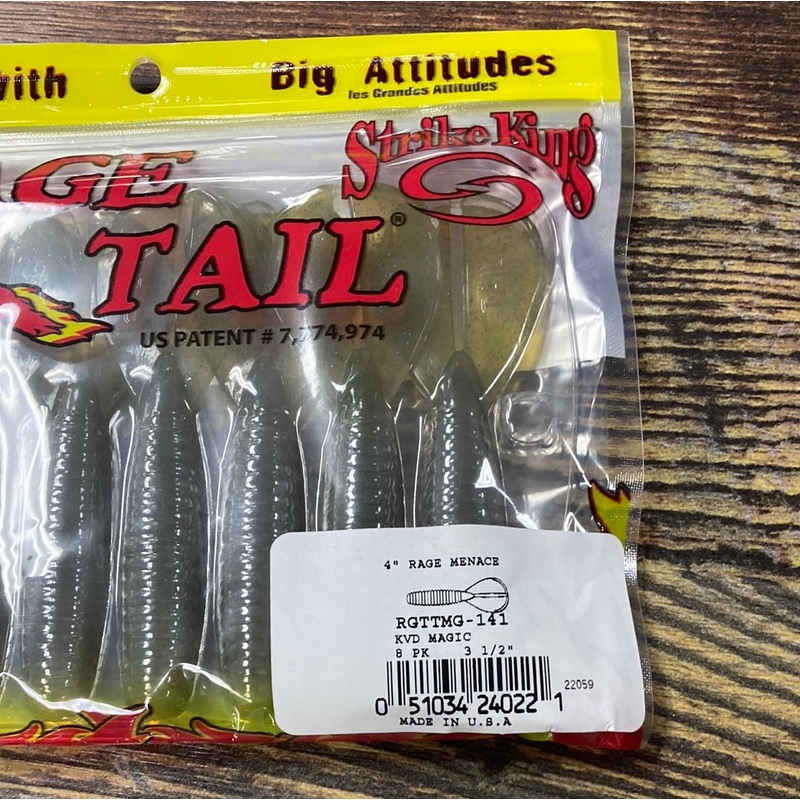 Strike King KVD Rage Tail 3.5" Menace Magic