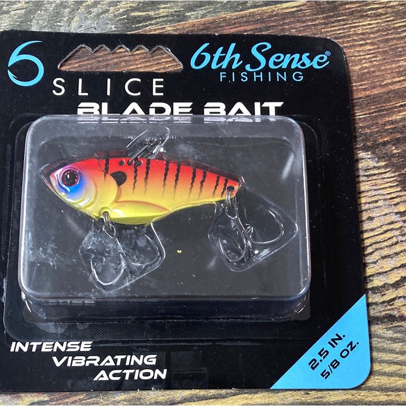 6th Sense Slice Blade Bait 5/8 oz. 2.5" Fire Perch