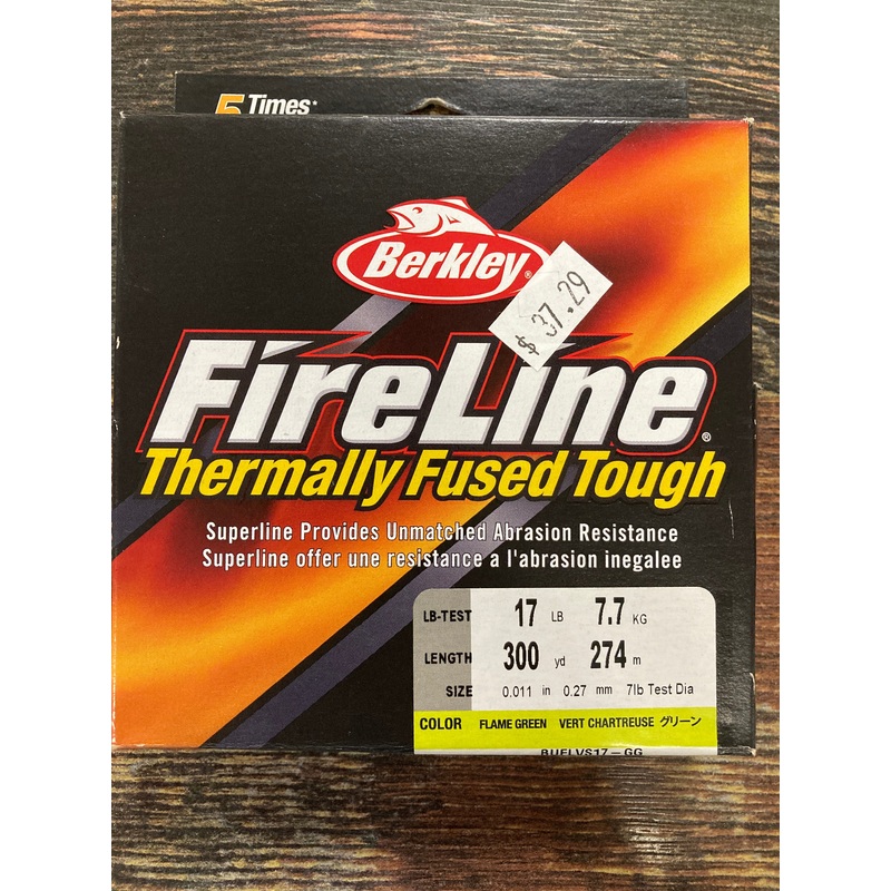 Berkley Fire Line Thermally Fused 17 lb. 125 yd. Flame Green