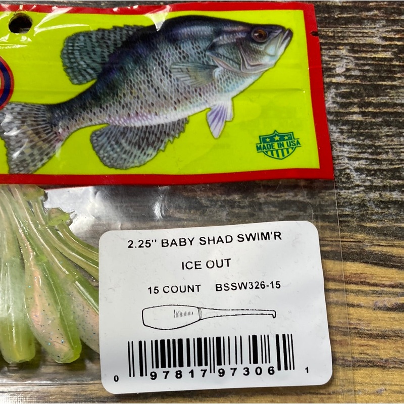 Bobby Garland 2.25 Baby Shad Swimr Ice Out