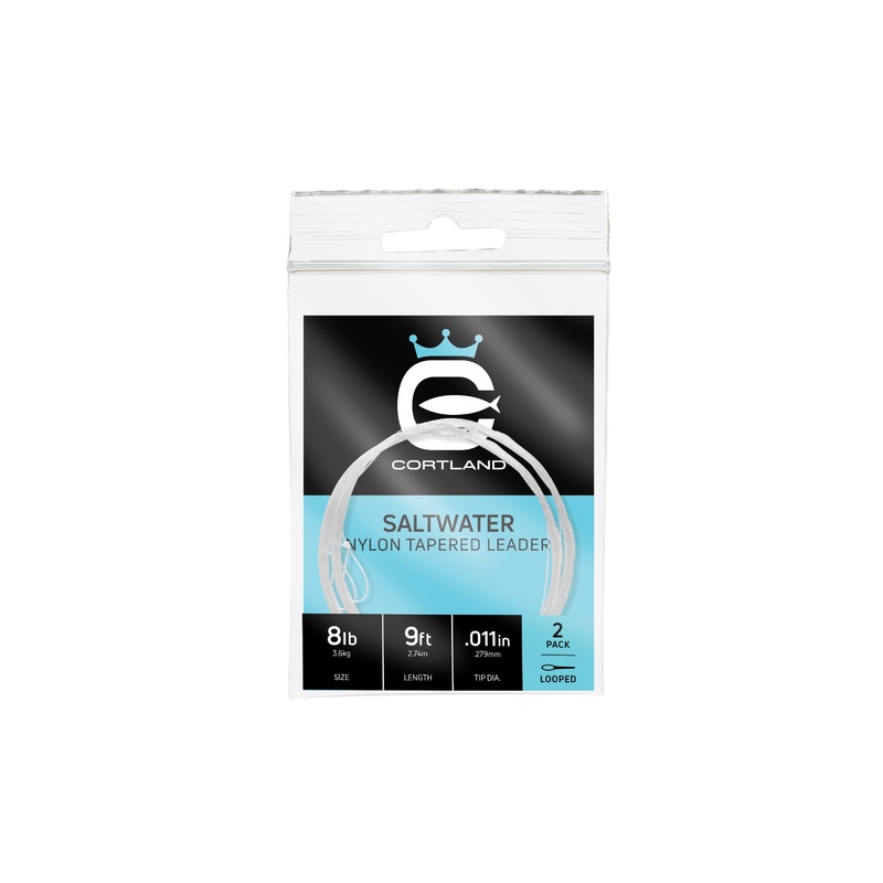 Cortland Saltwater Nylon Tapered Leader 9ft