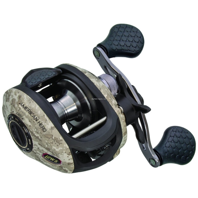 Lew's AHC1SHL American Hero Camo Speed Spool Low Profile Baitcast Reel LH
