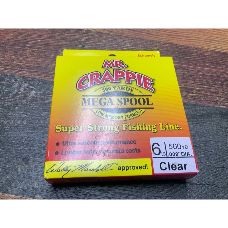 Mr Crappie Mono - Clear 6 lb. 500 yd