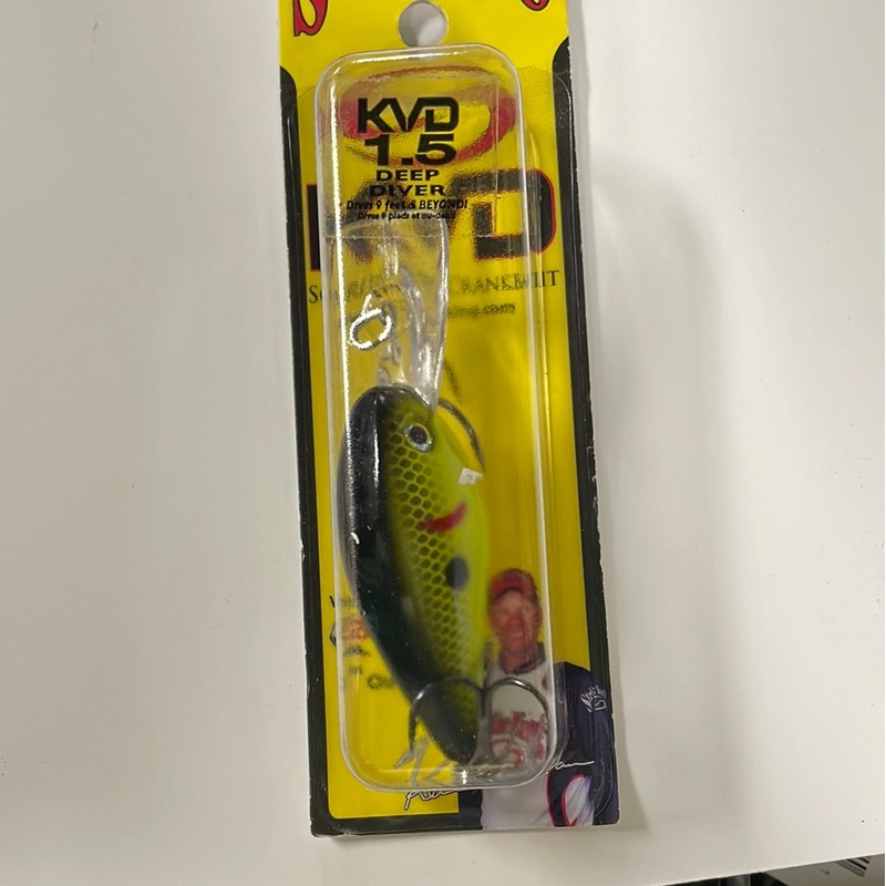 Strike King KDV 1.5 Deep Diver Bly Black Chartreuse